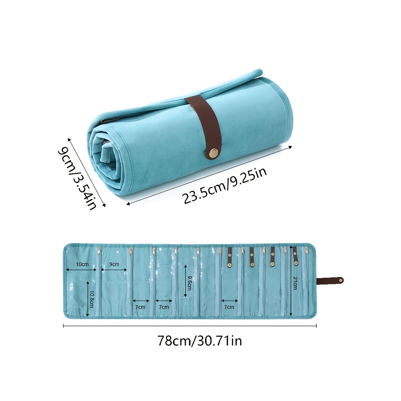 Golden Necklace Storage Box, Travel Portable Design